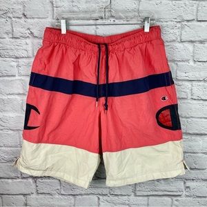 Vintage Y2K Champion Color Block Swim Trunks Size 2X-Large